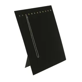 12 Hooks Black Necklace Display Stand with Easel on Back