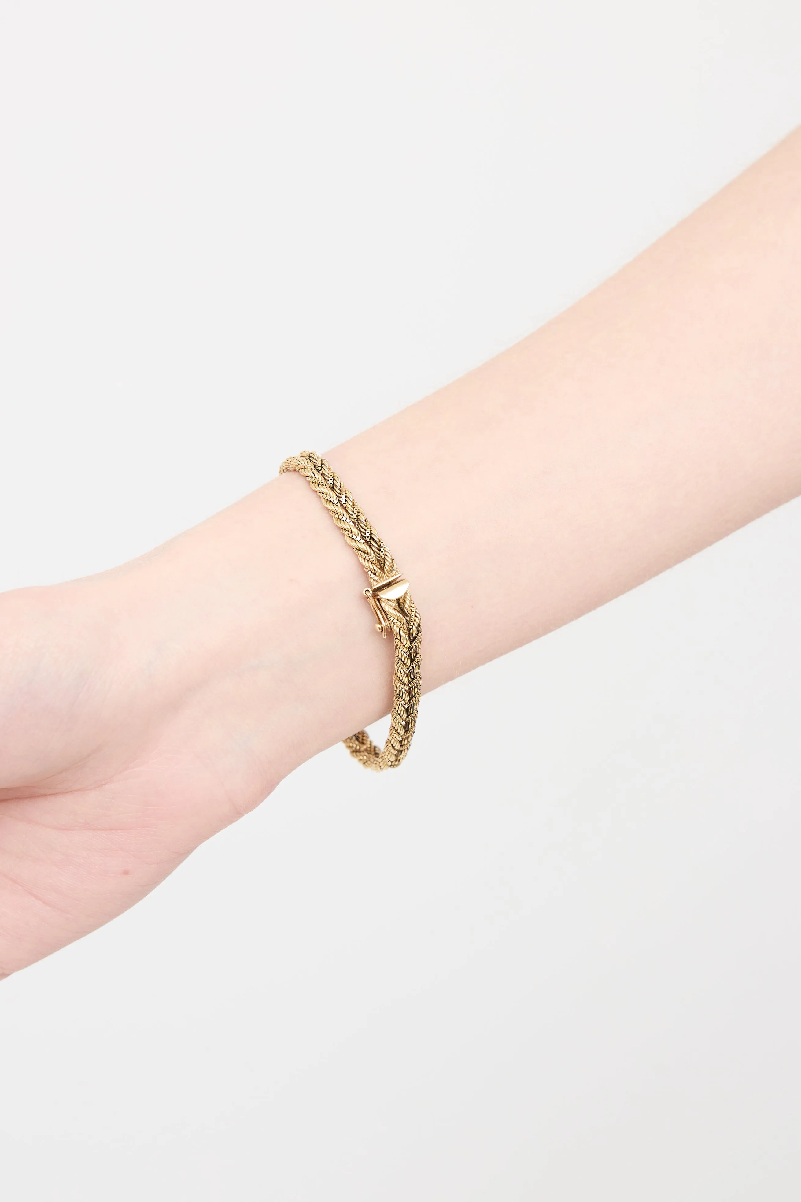 14K Yellow Gold Double Rope Bracelet