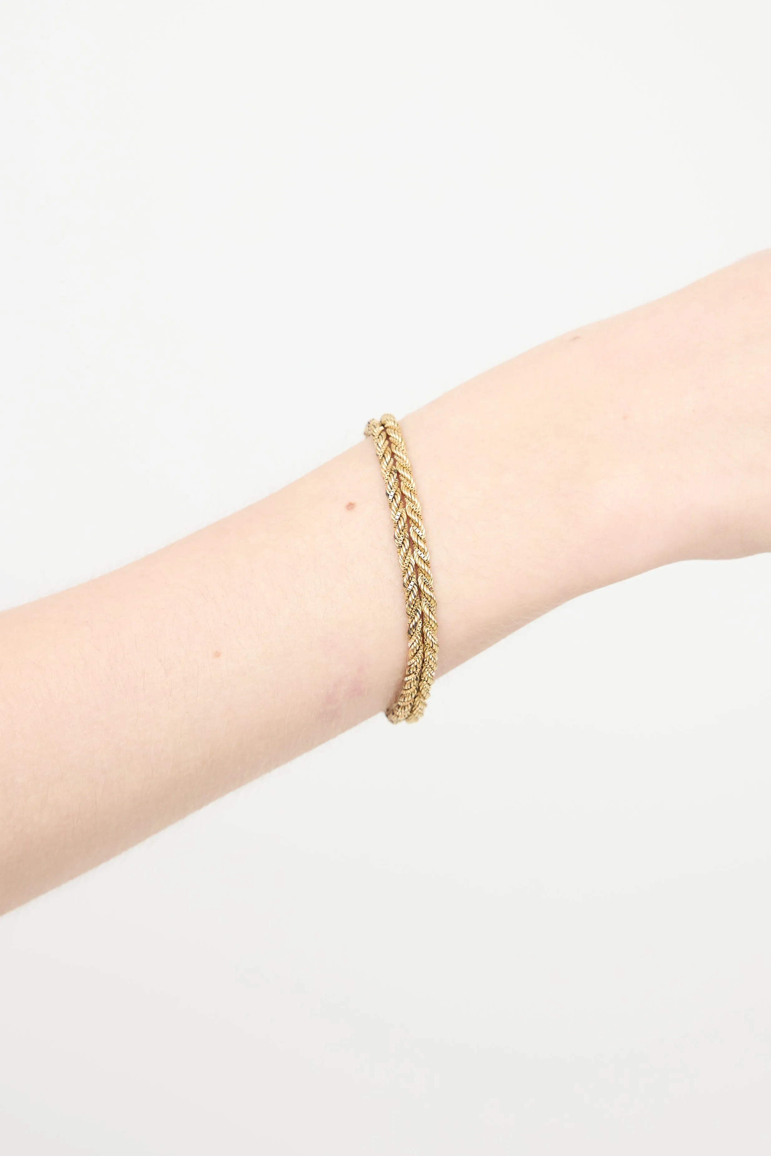 14K Yellow Gold Double Rope Bracelet