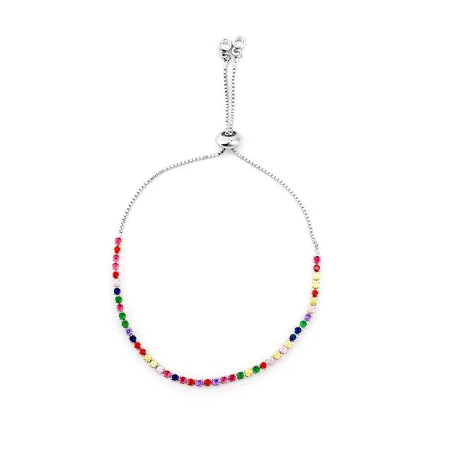 Autumn Style Gold Zirconia Bracelet&bangle Women's Rainbow Shell Bracelet Luxury Adjustable heart eye snake chain Bracelet