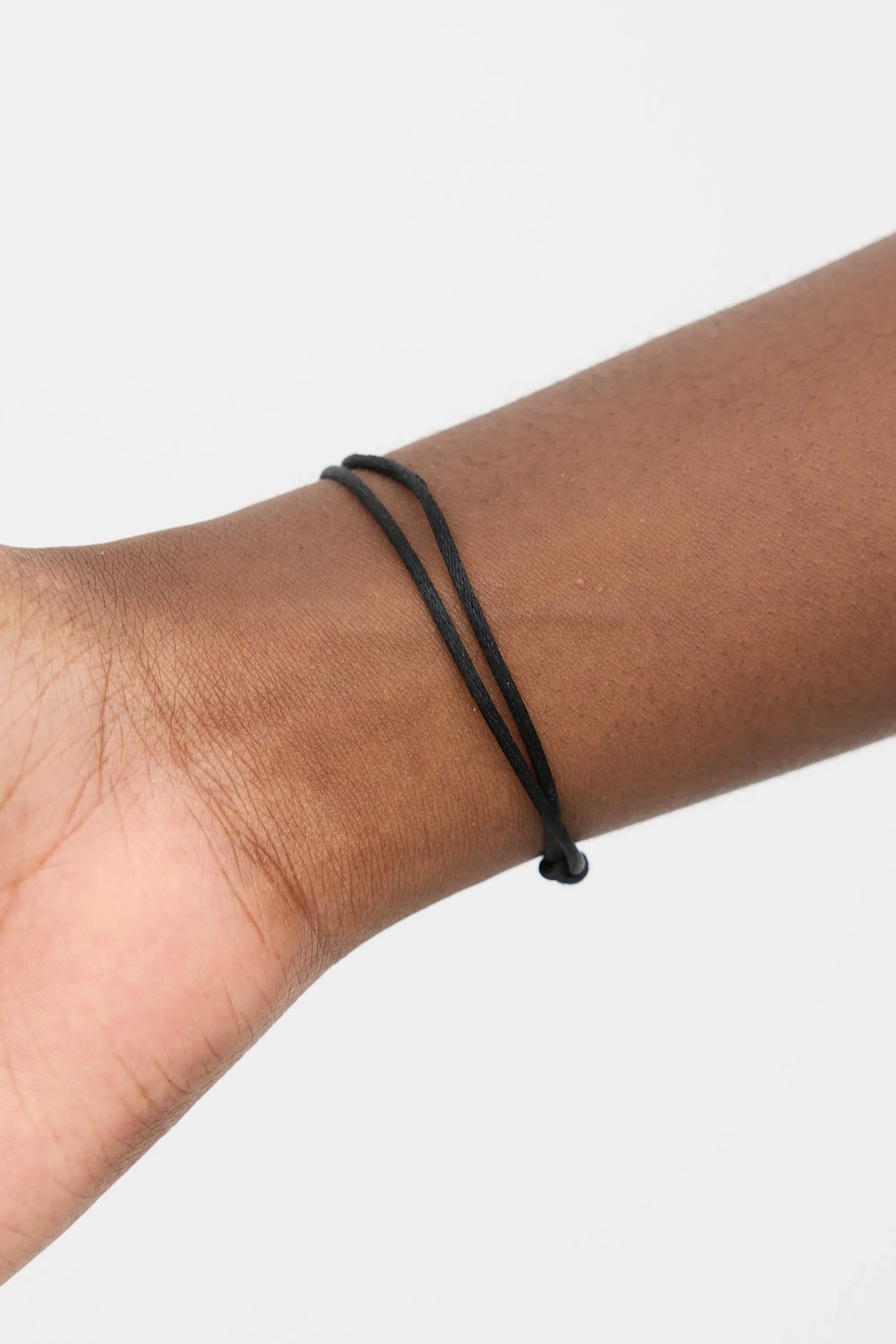 Black & Silver Lockit Braided Bracelet