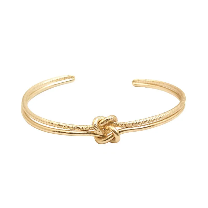 Double-line small knotted bracelet