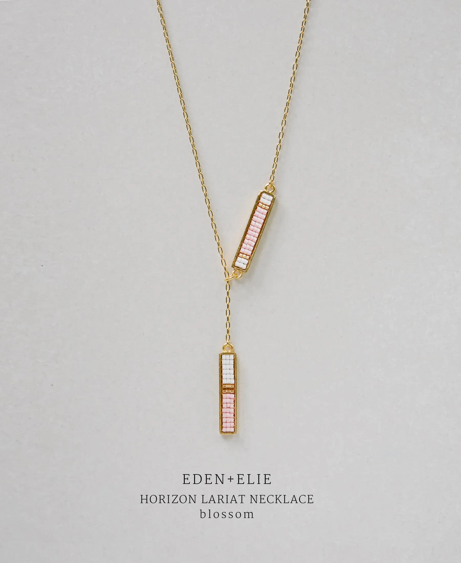 EDEN   ELIE Horizon Lariat necklace - blossom pink