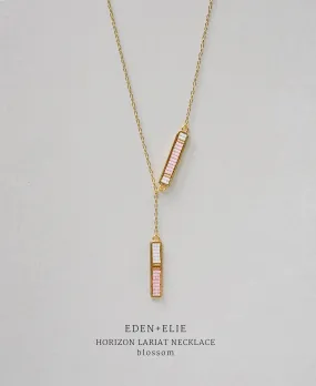 EDEN   ELIE Horizon Lariat necklace - blossom pink