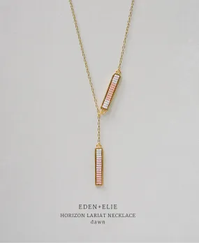 EDEN   ELIE Horizon Lariat necklace - dawn pink