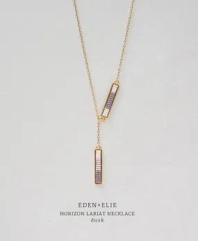 EDEN   ELIE Horizon Lariat necklace - dusk purple