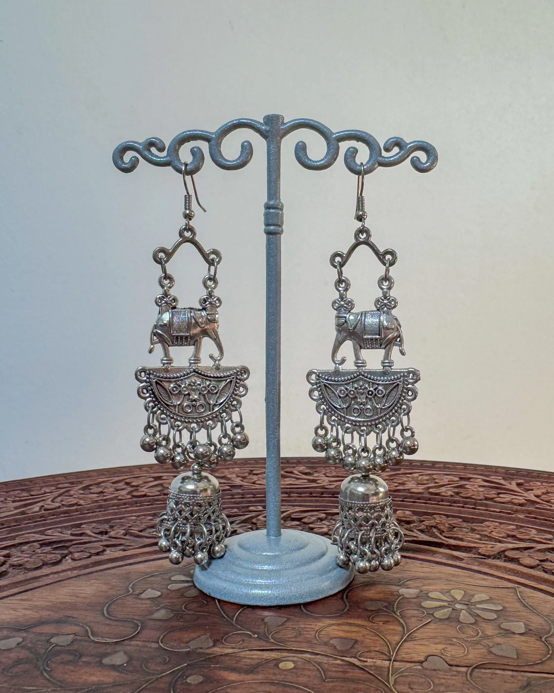Elephant boho dangle earrings