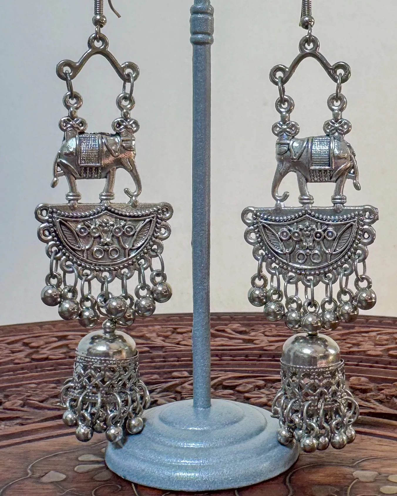 Elephant boho dangle earrings