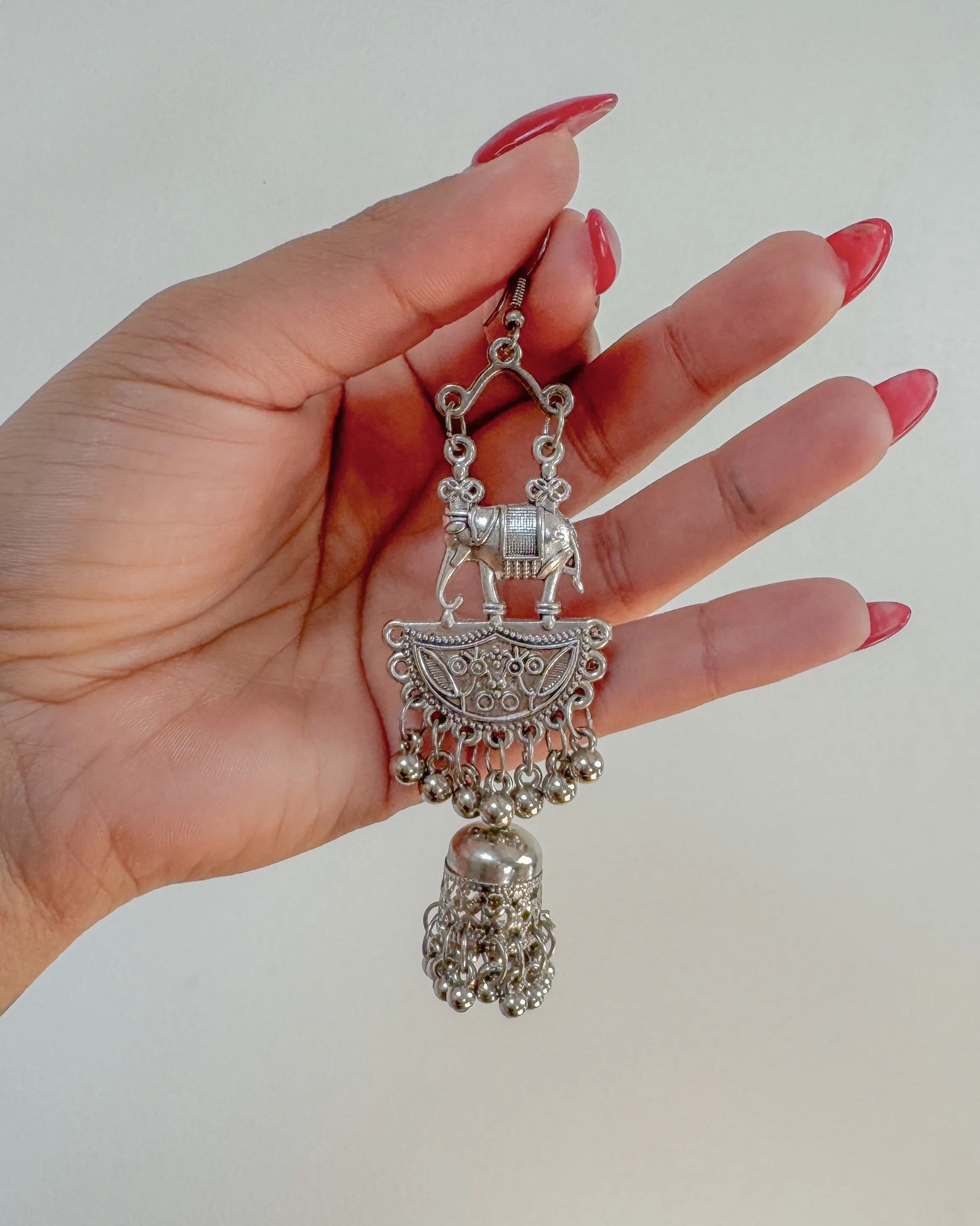 Elephant boho dangle earrings