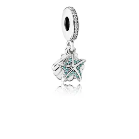 FINAL SALE Pandora Starfish & Sea Shell Dangle Charm