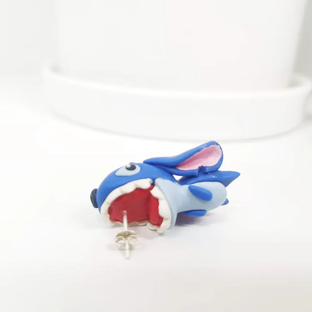 Handmade Lilo & Stitch Stud Earrings