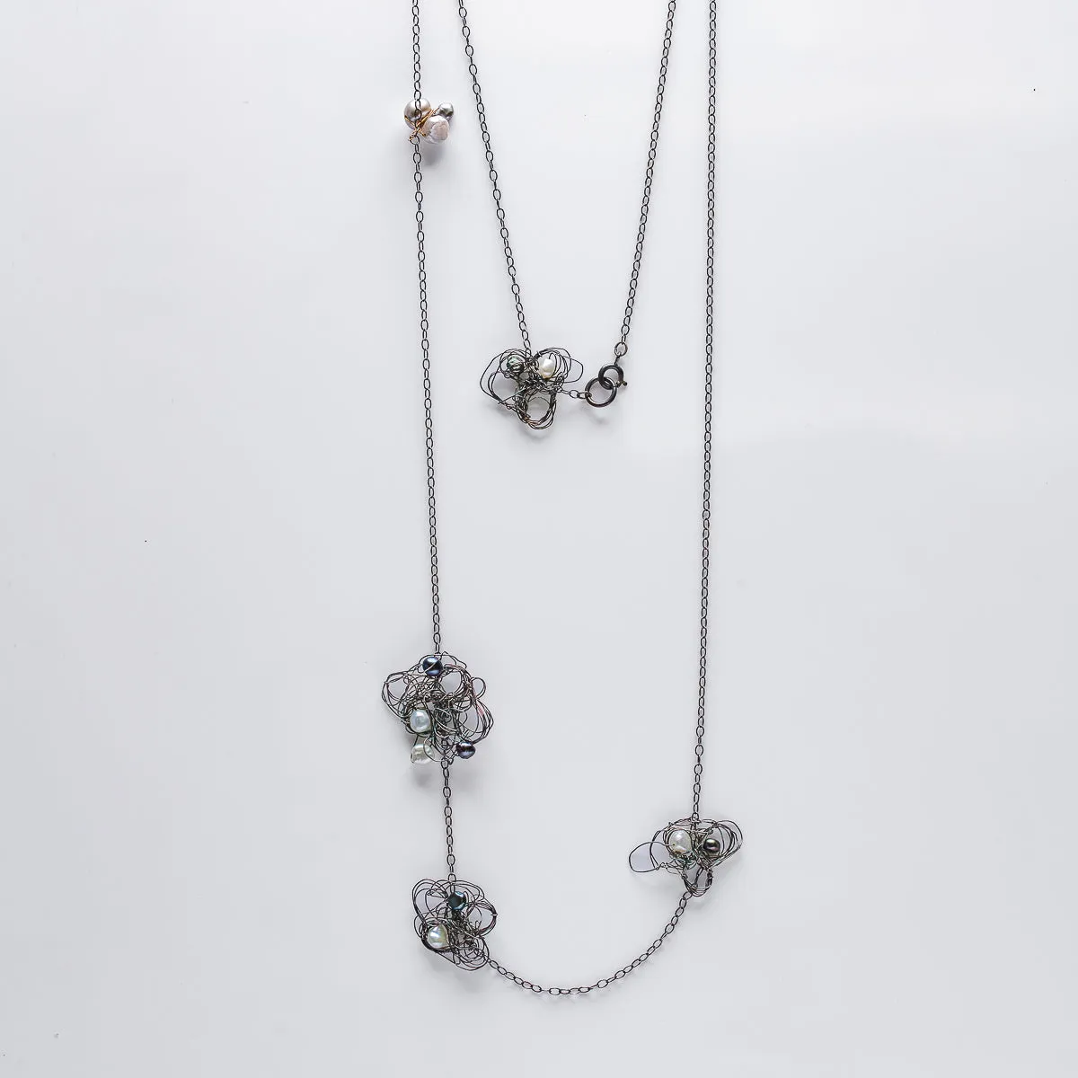 Organic Line Drawing Chain Necklace