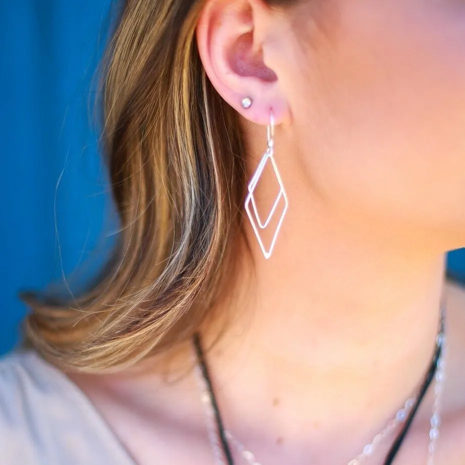 Rhombus Dangle Earring