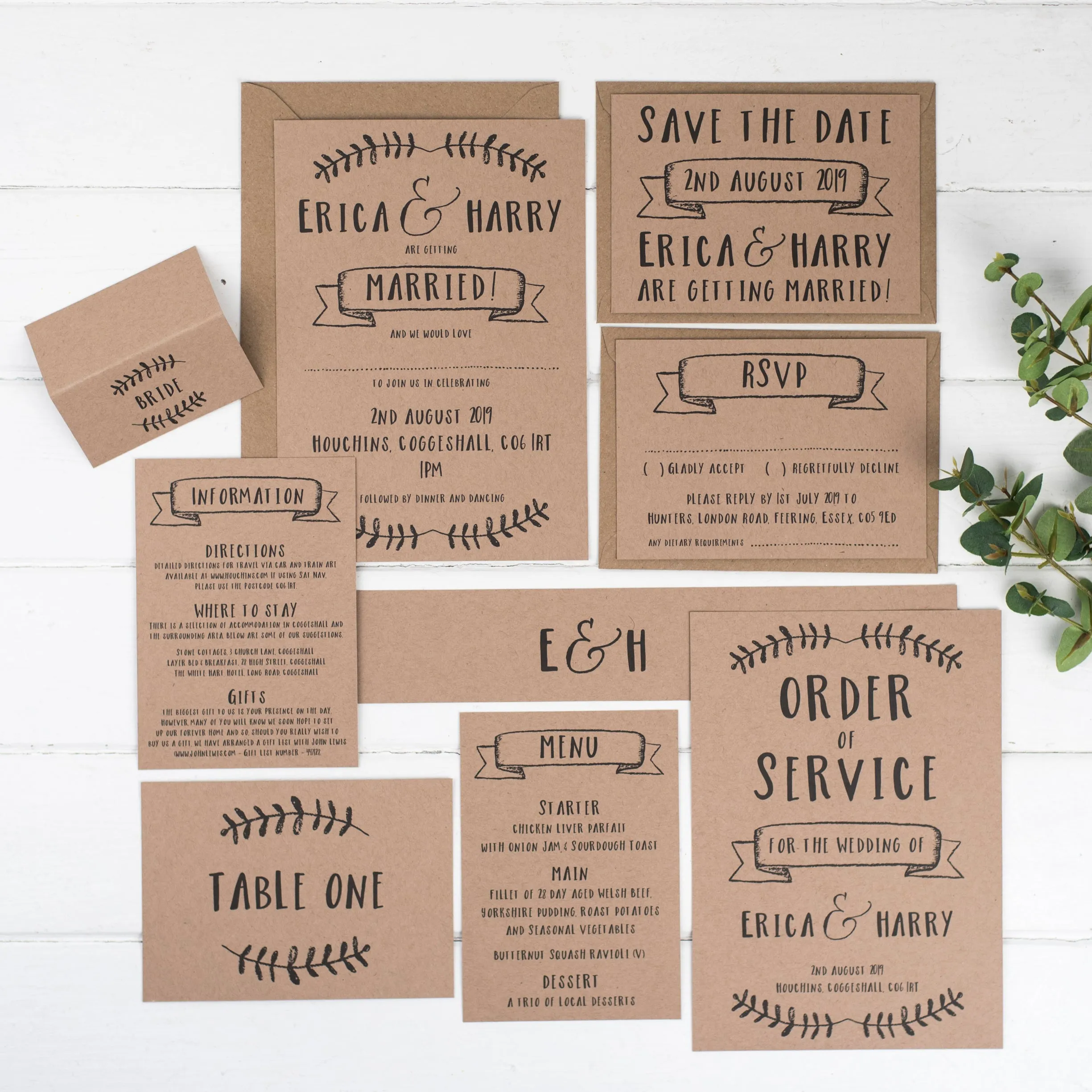 Rustic Order Of Service
