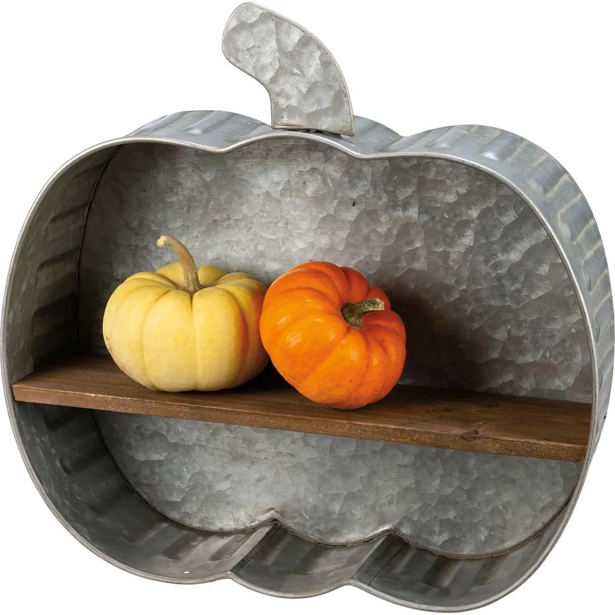 RUSTIC PUMPKIN SHELF