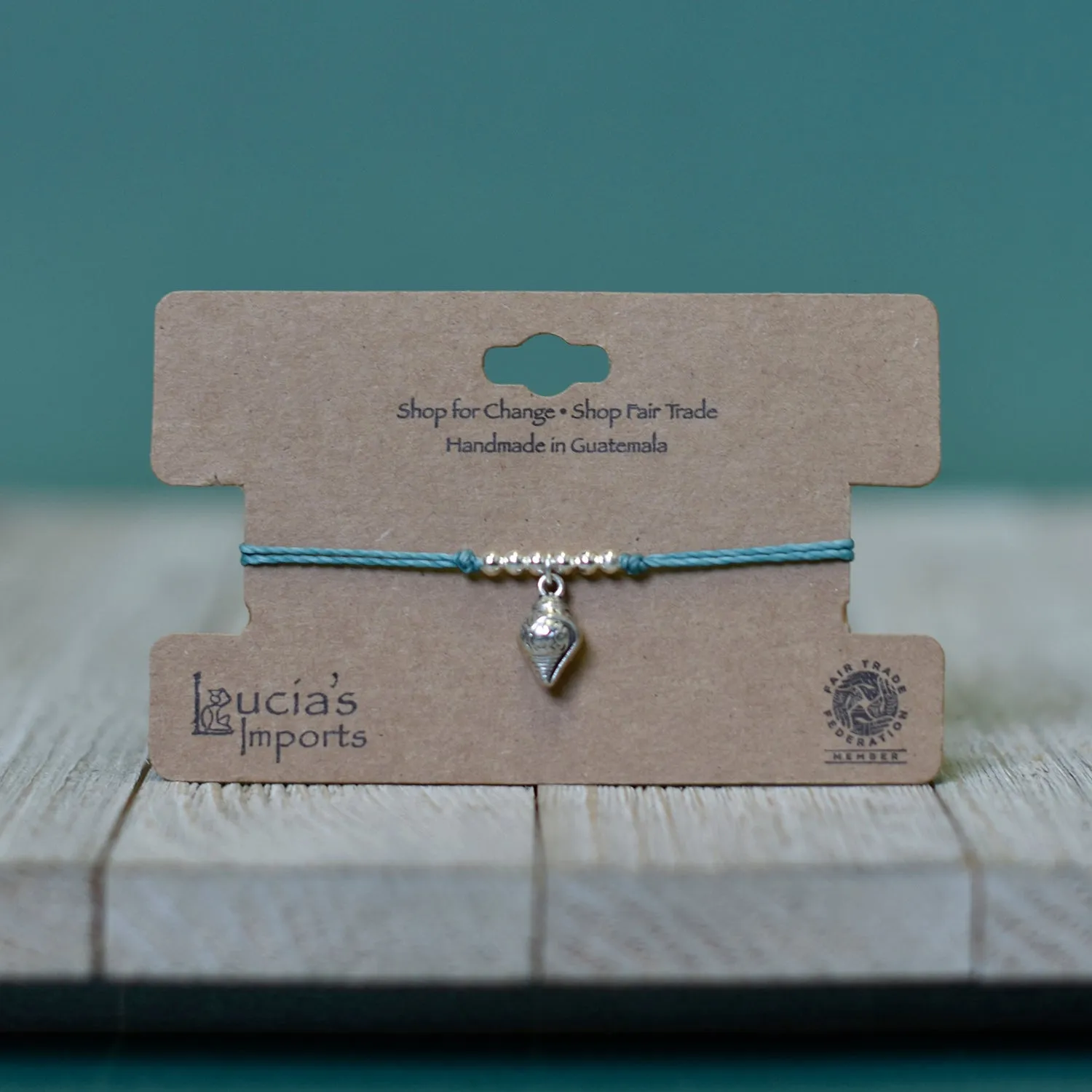 Shell String Charm Bracelet