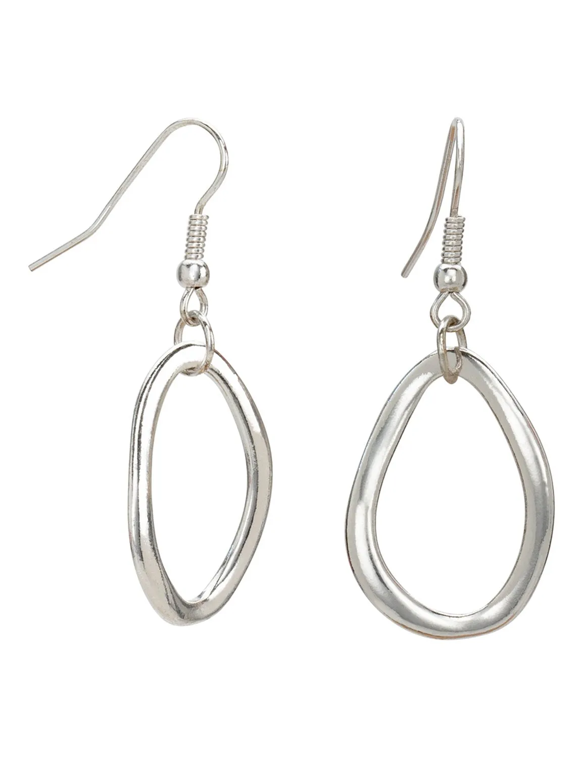 Simple Silver Trio Earring Set