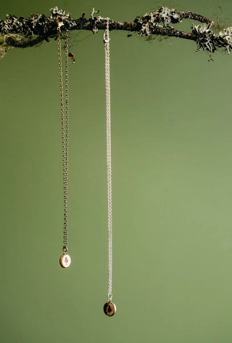 us Silver Oak Necklaces