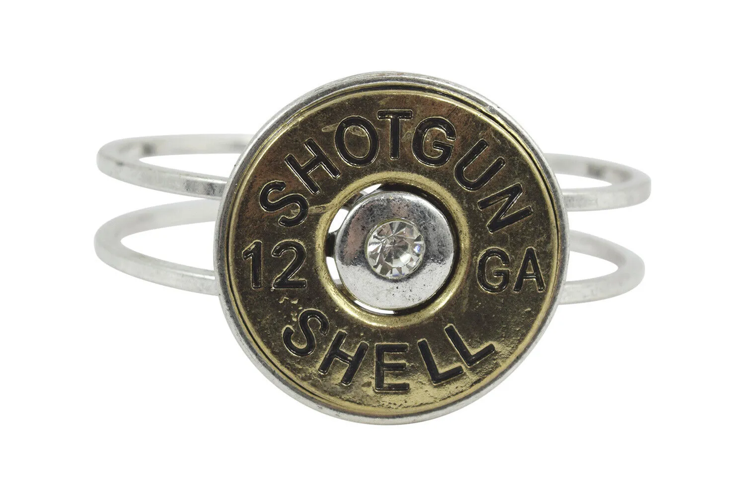 Western Cowgirl Faux Bullet Shell - Faux Shotgun Shell metal Cuff bracelet